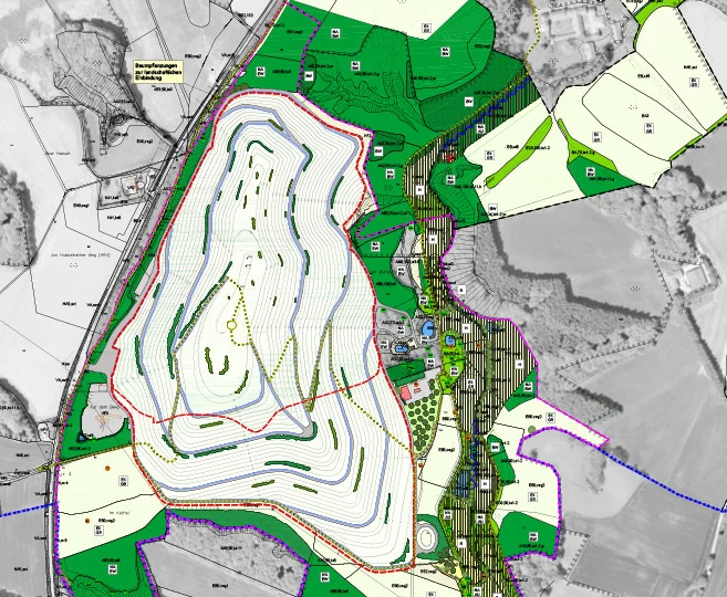 Zentraldeponie Hubbelrath Rekultivierungsplan