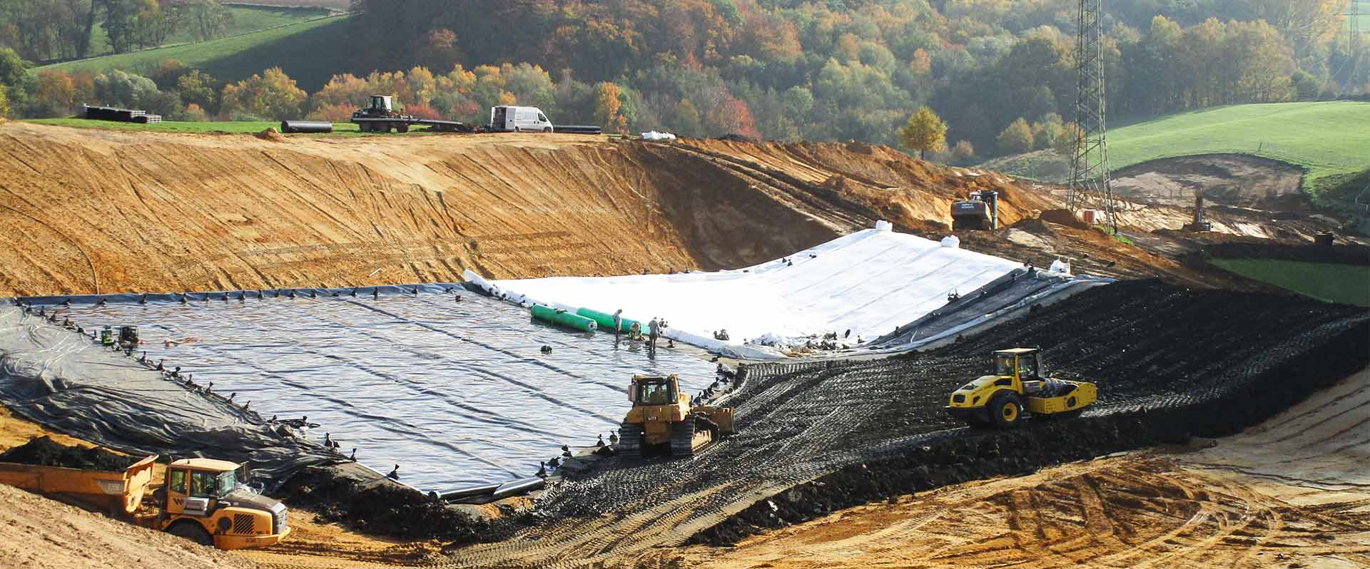 Baumaßnahmen der ZDH Zentraldeponie Hubbelrath Bau der Erweiterung